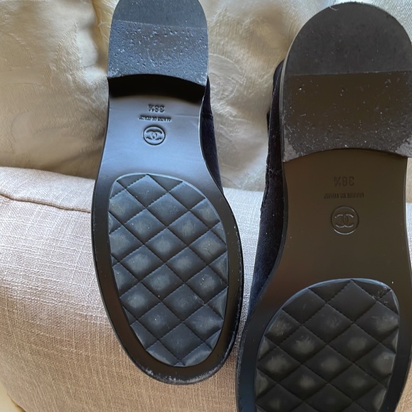 CHANEL Authentic Black Velvet Short Boots SIZE 38.5 - Picture 6 of 7